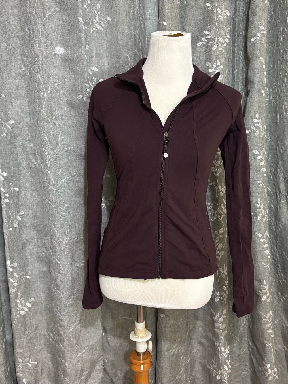 Athleta Zip-Up Hoodie Jacket in Plum